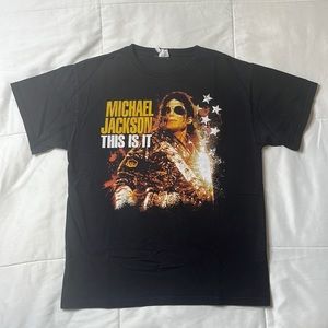 Vintage Graphic Michael Jackson ‘This Is It ‘  T-Shirt Size Medium